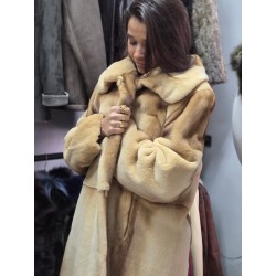 Abrigo visón rasado gold P46PE